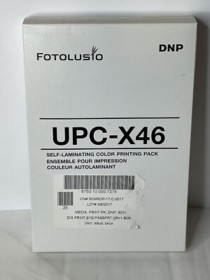 DNP Fotolusio UPC-X46 Self Laminating Color Print Pack for Sony Printing Systems