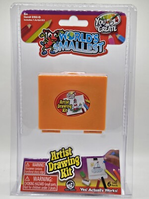 New World s Smallest You Create Artist Drawing Kit Mini Pencils Pad Sharpener 