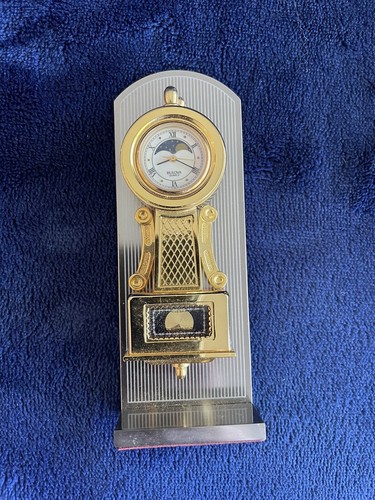 Bulova Miniature Clock B0531. 'Worthington' Limited Moon Phase Clock with Wall.