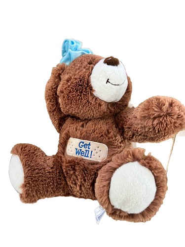 'Get Well' Teddy Bear Plush - Medium Size (14") - New withou