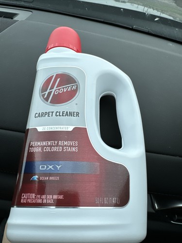 Hoover Carpet Cleaner 2X Concentrated OXY 50 FL OZ Ocean Bre