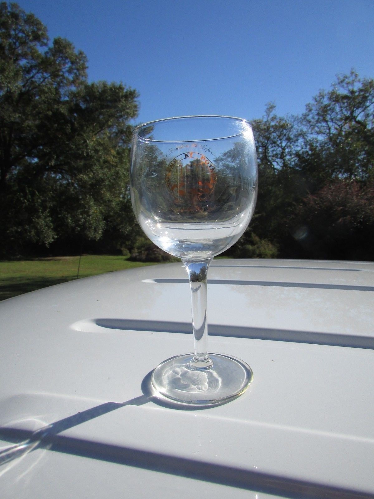 US Army 2nd BN 7th Infantry Regiment Wine Glass- Ft. Stewart Ga- Cottonbalers