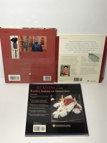 Netted Beadwork Native American Beading Tassels Fringes Instruction Book Lot
