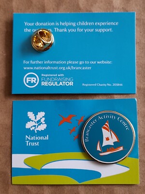National Trust BRANCASTER Activity Centre Charity Pin Badge
