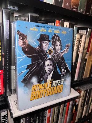 Hitman s Wife s Bodyguard 4K UHD +Blu-Ray +Digital Steelbook -Dent Loose READ