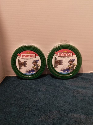 Zuru Mayka Toy Block Tape X 2 (6.5 Feet) 2 Stud LEGO Compatible  NEW 13ft In ALL