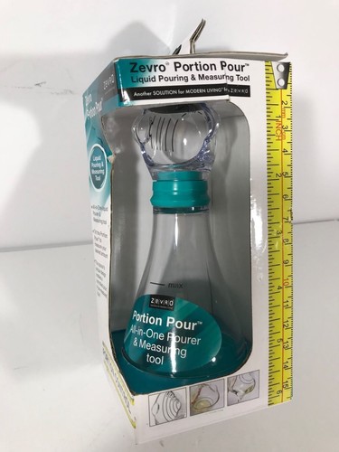 Zevro Portion Pour - Blue All In One Pourer & Measuring Tool Holds 5 oz. NIB