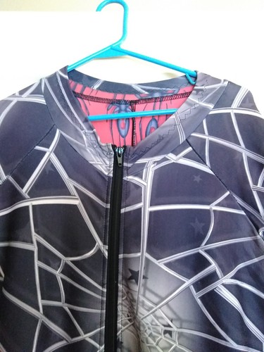 Spyder Body Suit Xl Black with spider web design PRE-OWNED (tad stretched ou)t