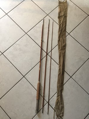 ANCIENNE CANNE A Peche En Bambou Japonais Fil Interieur EUR 50,00