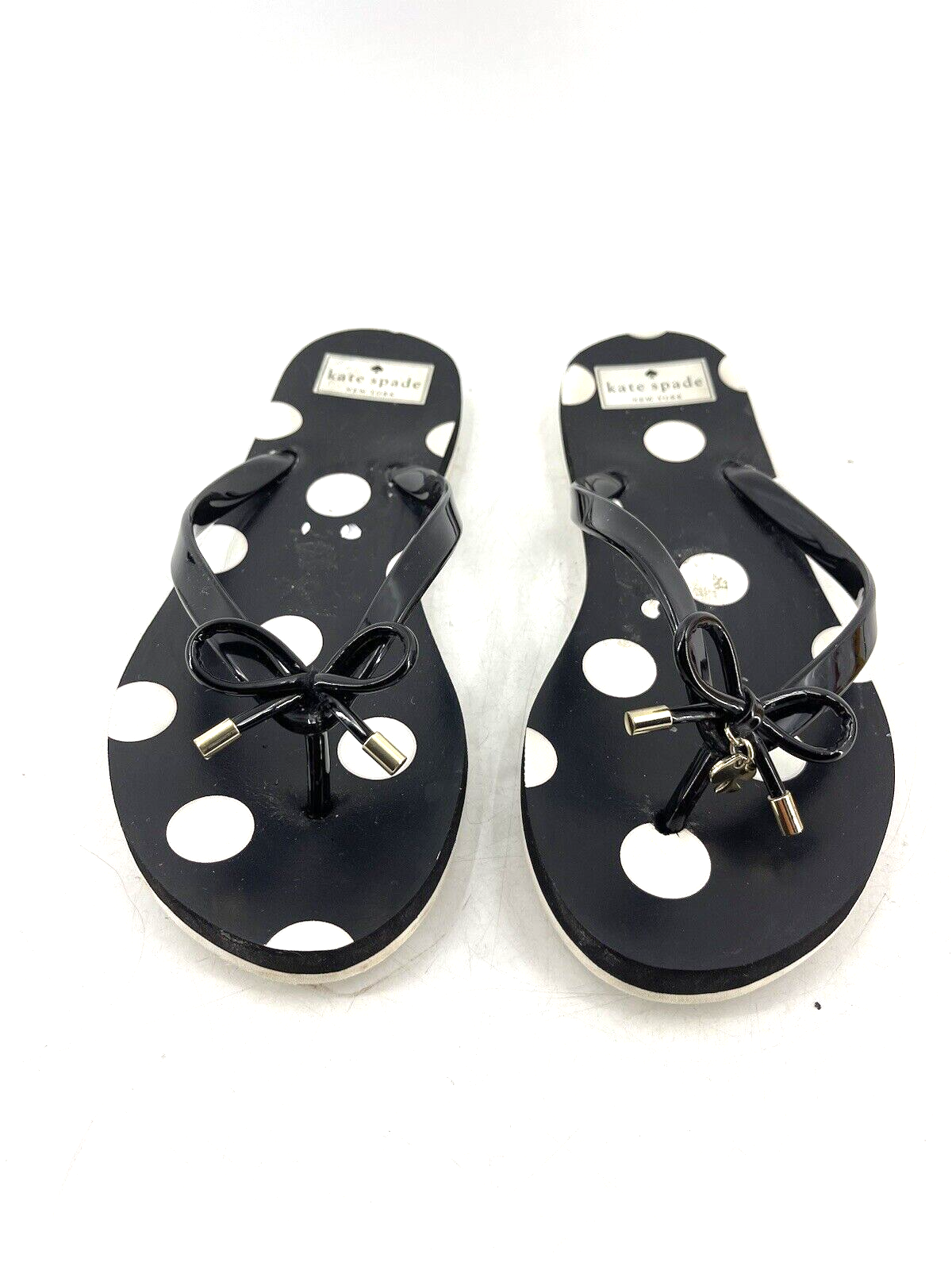 Kate spade polka dot flip flops sale