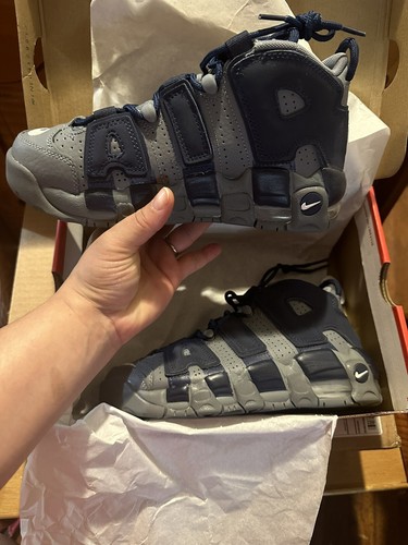 Nike Air More Uptempo (GS) Grey Navy 415082-009 Size 4.5-7
