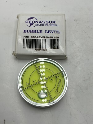 GEONASSUR Bubble Level High Precision Horizontal Level Tool GEO-LEVEL60-SILVER