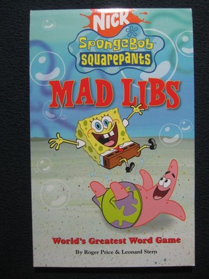 SpongeBob SquarePants Mad Libs Price, Roger and Stern, Leonard
