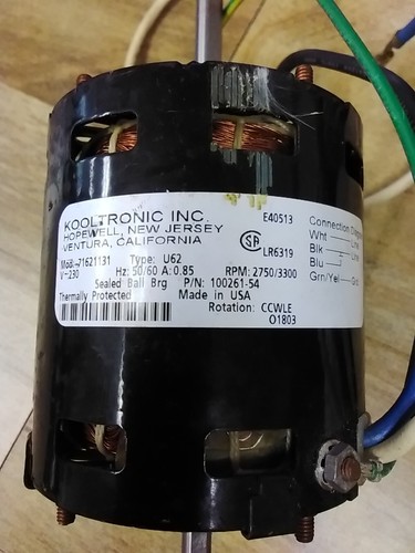 cocoron Kooltronic 2750/3300 RPM MOTOR 100261-54/ 71621131 | eBay