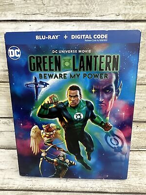 Green Lantern Beware My Power (BLU-RAY+DIGITAL CODE) W/Slipcover NEW