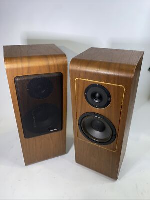 Vintage AudioSource Waterfall Tall Shelf Speakers LS Twelve walnut 80w Max 4ohm