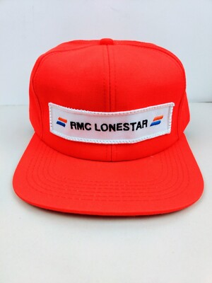 Vtg K Products USA MADE RMC Lonestar Patch Trucker Hat Snapback Cap Vintage New 