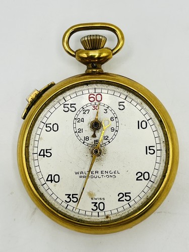 Swiss Stopwatch Jules Racine Case Gold Filled G 20 Microns 7