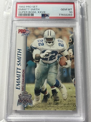 【最終価格】NFL DALLAS COWBOYS EMMITT SMITH 1992 Pro Set #XXVII Emmitt Smith Super Bowl Card HOF Dallas