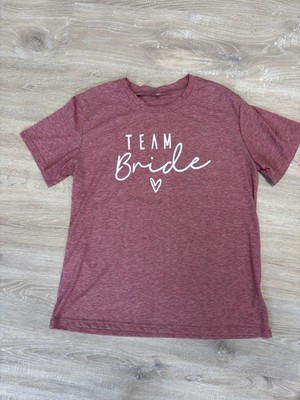 Team Bride JGA Shirt Brautjungfer rose Gr. XL