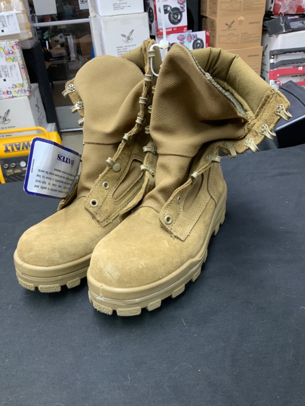 米軍実物/USN.BATESブーツ .SIZE/8.EW.実物ドッグタグ認識証付 $_57.JPG?set_id=880000500F