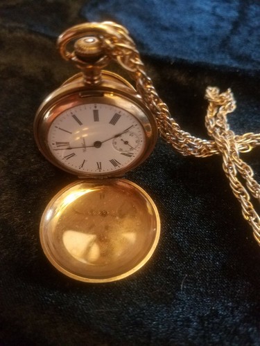 1902 Waltham Pocket Watch ~ Full Hunter Case ~ Grade Seaside
