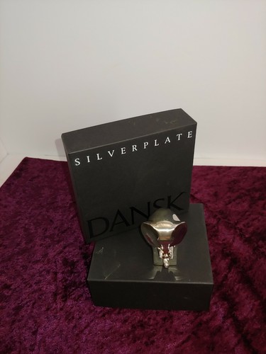 Dansk Silverplated Elephant Paperweight Figurine - Japan Silveplate animal