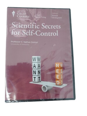 THE GREAT COURSES SCIENTIFIC SECRETS FOR SELF-Control, Sealed New 