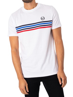 

Мужская футболка New Melfi Sergio Tacchini, белая, Белый, STM18387-000