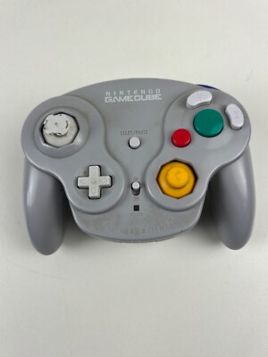 Official OEM Nintendo GameCube Wavebird Controller DOL-004 Tested T3 Silver