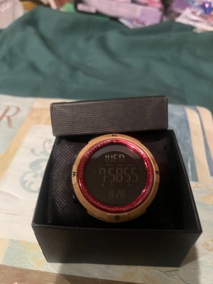 Skmei Red/Gold watch face watch #35 Digital