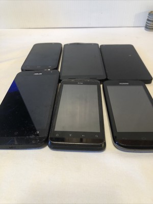 lot of 6 phones FOR PARTS NOT WORKING NOT TESTED