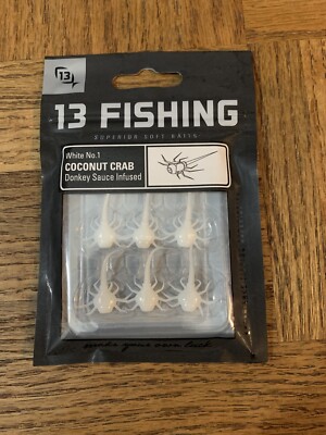 13 Fishing Coconut Crab White No 1. Donkey sauce infused soft-New-SHIP24HRS