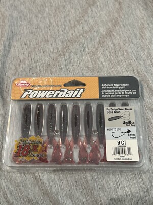 Berkley PowerBait Pro Design Skeet Reece Boss Grub 3'' Red Bug