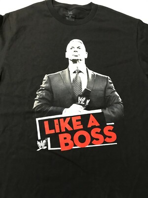 WWE WRETLING VINCE MCMAHON- LIKE A BOSS- T-SHIRT ADULT MEDIUM NEW