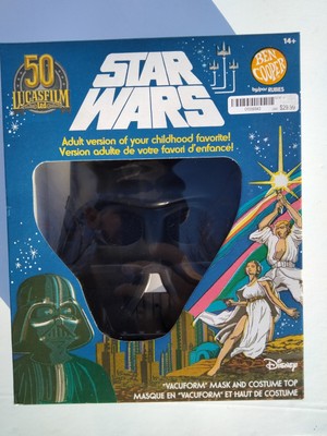 Star Wars DARTH VADER  Mask Ben Cooper Collectible Costume Adult 50th  