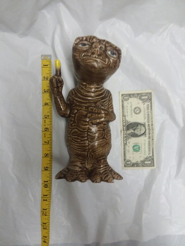 ET Extra Terrestrial vtg painted plaster statue 1983