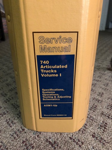 Caterpillar 740 Articulated Truck Service Manual AXM1-UP