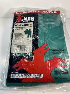 New MCR Safety Rain suit 3882M,Heavy Duty ,Jacket &Overalls,.42mm PVC,Medium