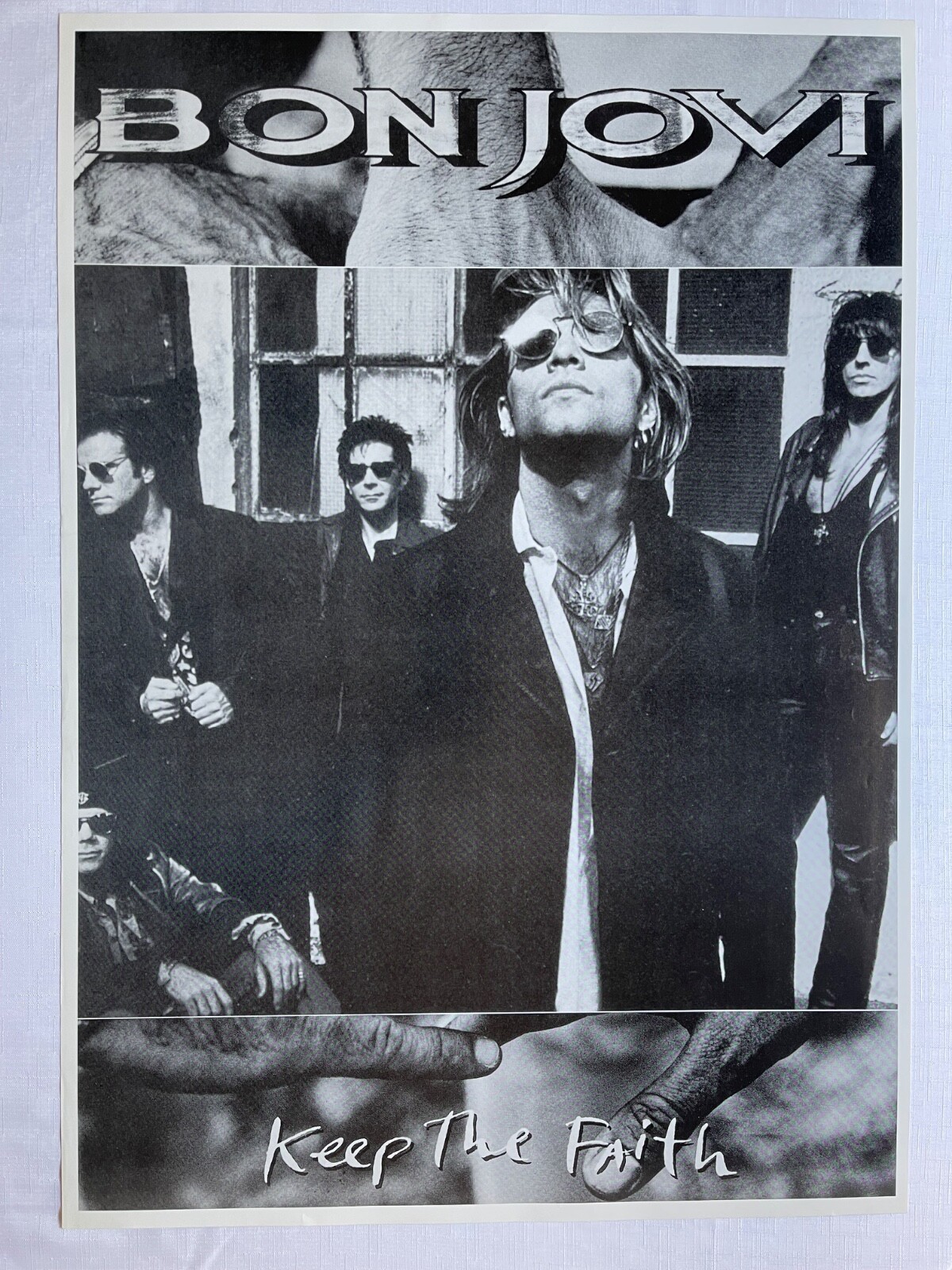 BON JOVI, KEEP THE FAITH, RARE 1990's REPRODUCTION POSTER | eBay