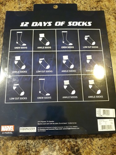 Marvel Avengers Infinity War- 12 Pairs Of Socks - 12 Days Of Socks Boys Small