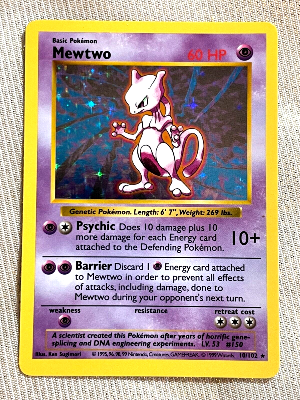 ミュウツー 英語版 旧裏 Mewtwo 初版 shadow less ミュウツー 英語版 旧裏 Mewtwo 初版 shadow less - メルカリ