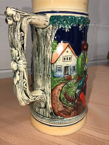Vintage GERZ German Beer Stein “Tanz Auf Der Alm”