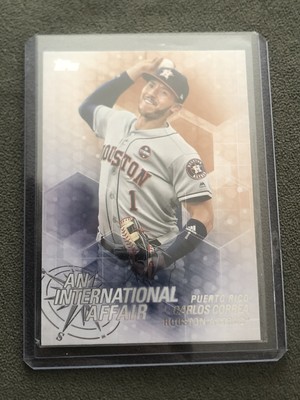 Carlos Correa 2018 Topps Update AN INTERNATIONAL AFFAIR Insert Astros #IA-32