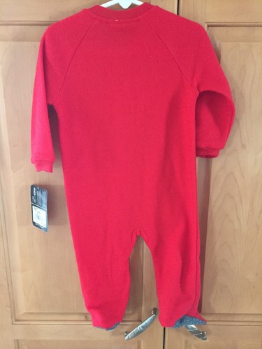 Chicago Blackhawks NHL Red Pajamas Size 12M, Footie, Sleeper