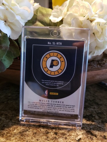 Myles Turner 2018-19 Crown Royale Silhouettes Super Prime! True 1/1!! Logo Patch