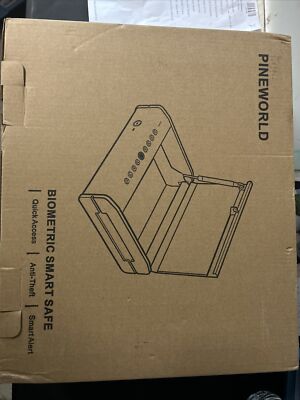 PINEWORLD Gun Safe Biometric Gun Safe for Handgun Smart Quick Access Hand GunNEW