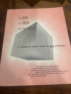 DeVilbiss A Complete Paint Shop In One Package  Booklet 1950 s