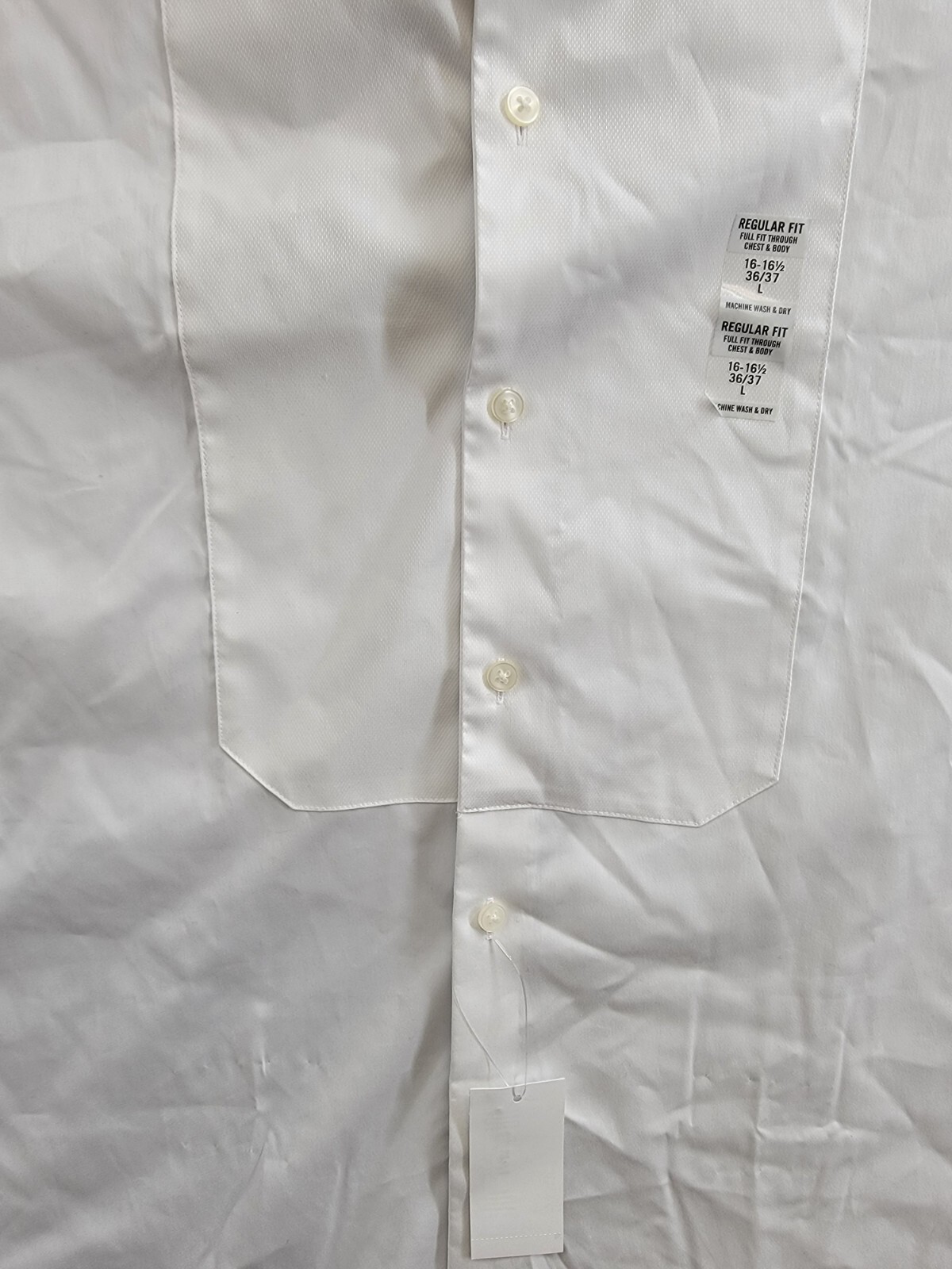 Calvin Klein Infinite Color Regular Fit Dress Shirt Men's L 16-16.5 36-37 White - Picture 10 of 19