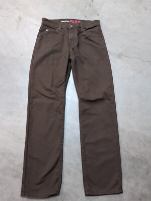 Dickies Canvas Pants Brown Mens 32x32 Chino Straight Leg